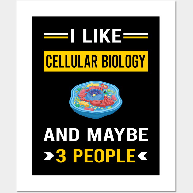 3 People Cell Cellular Biology Biologist Wall Art by Good Day